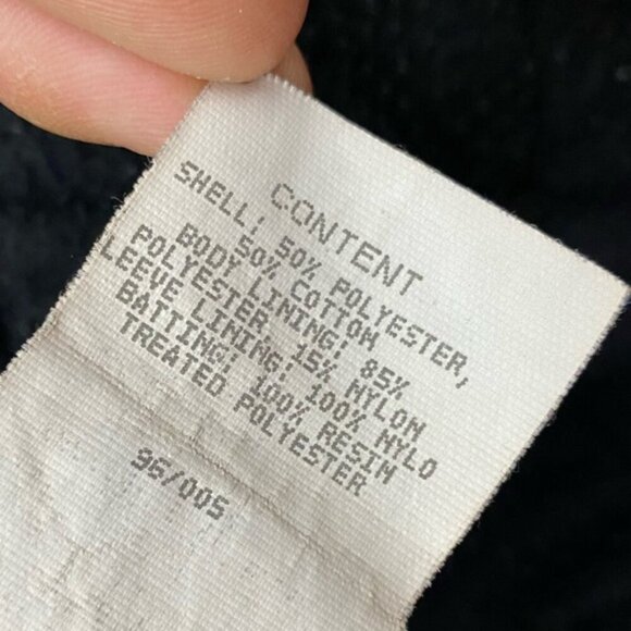 Vintage Canyon Guide Outfitters Black Blue Jacket Coat S - Picture 4 of 16